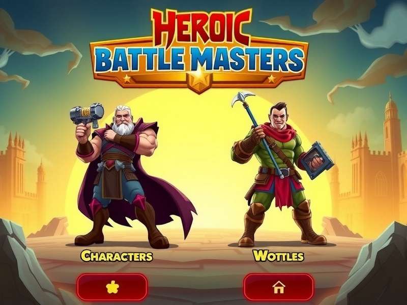 Heroic Battle Masters character selection screen